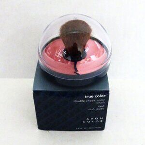 Avon True Color Double Cheek Color Blush Pink Dreams Reves Roses Powder Silky